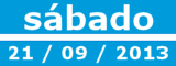 Sábado 21 de septiembre de 2013 (09:00-20:00)